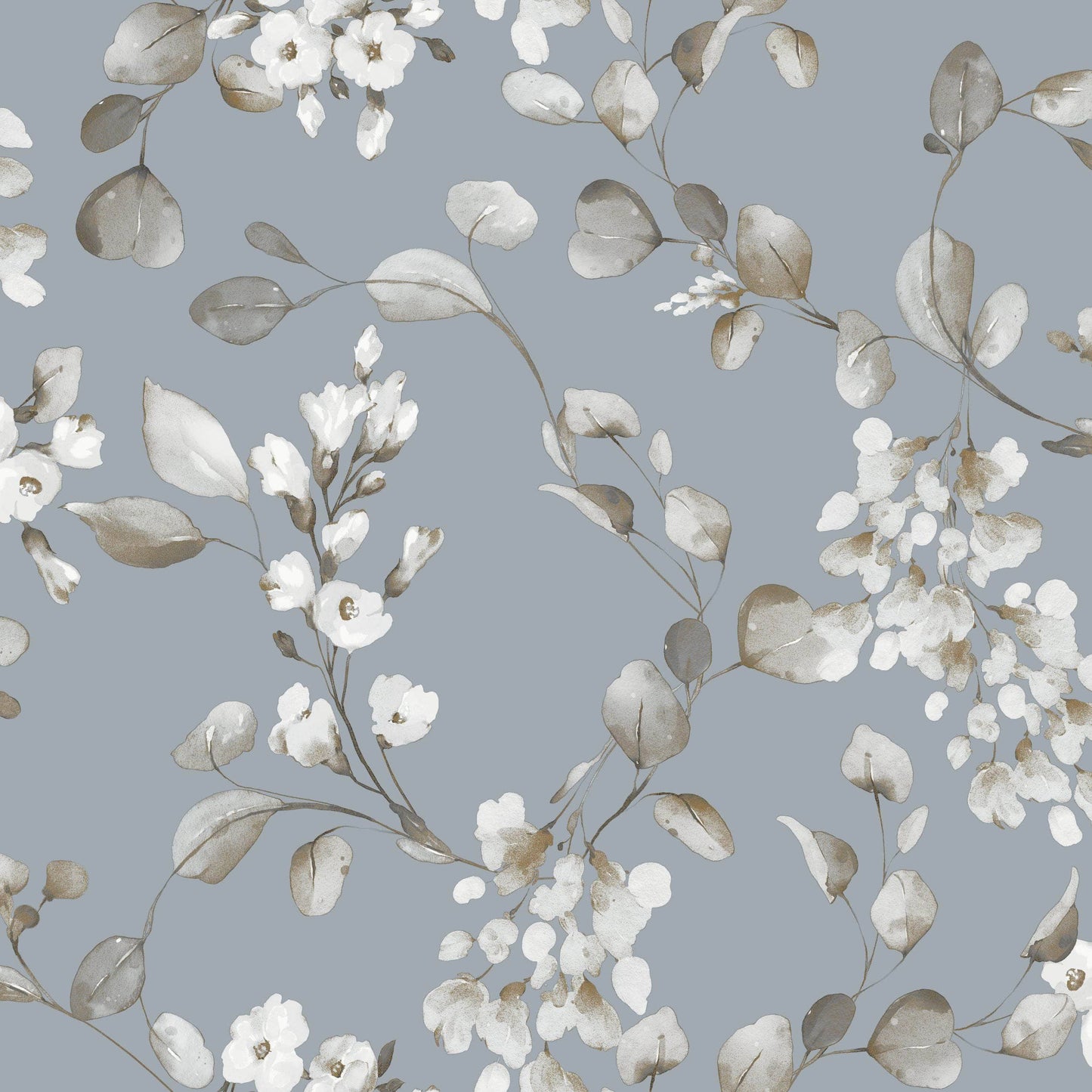 Rasch B65 Rosalie Floral Blue Wallpaper - 260659