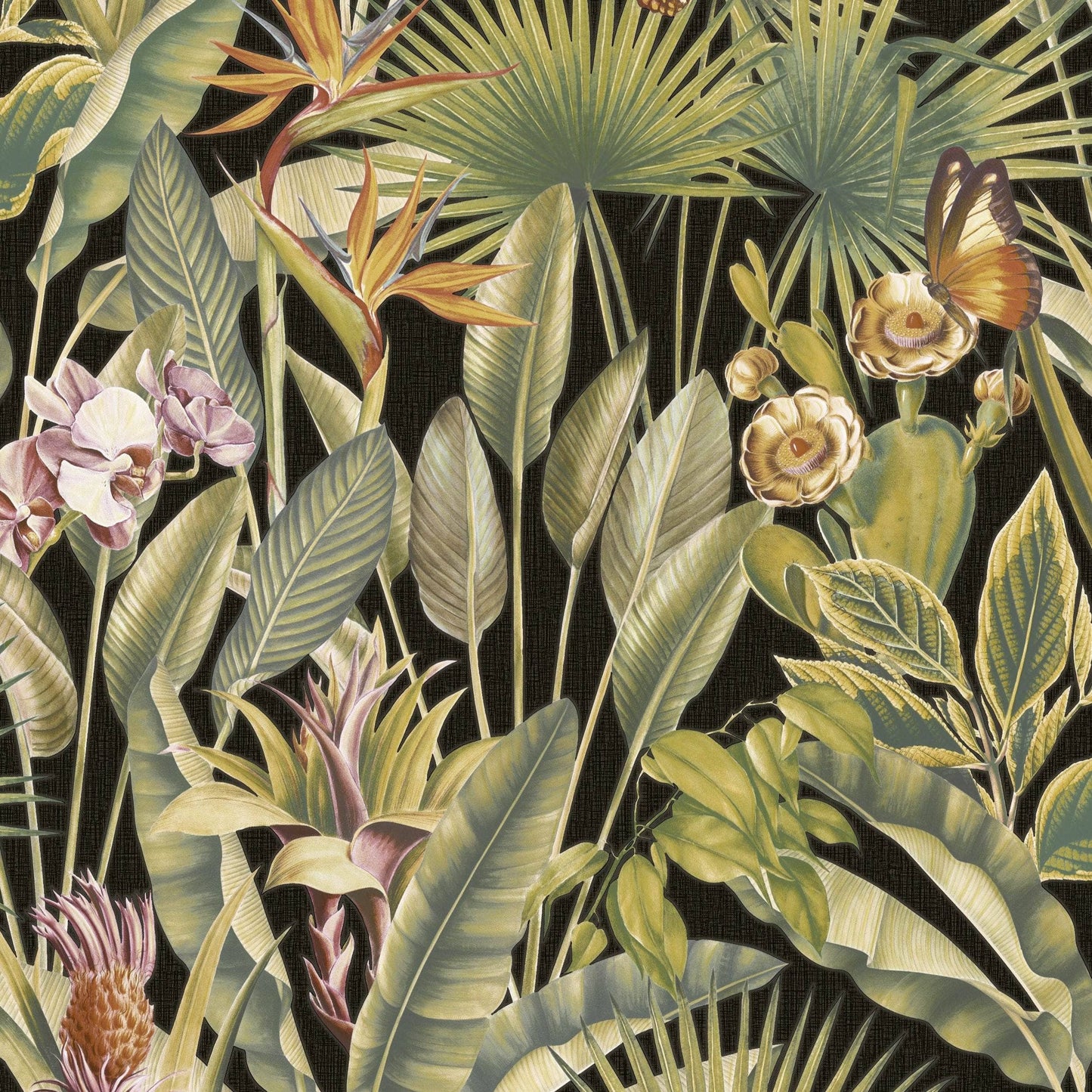 Rasch B05 Zanzibar Black Wallpaper - 400006