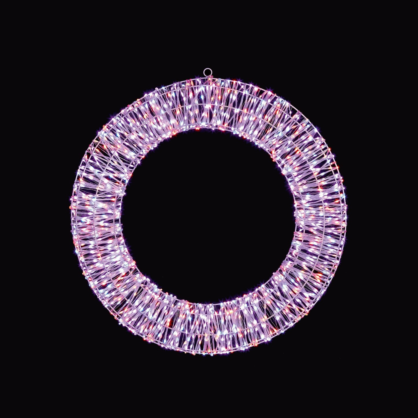 Rainbow LED Wreath - 70cm