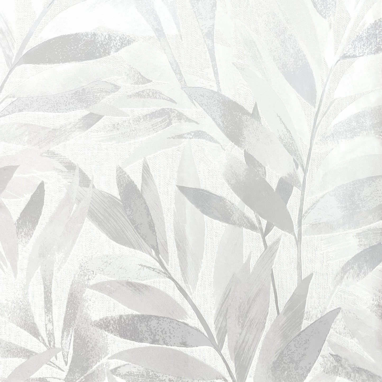 Rasch Fiji Grey Leaf Wallpaper - 311617