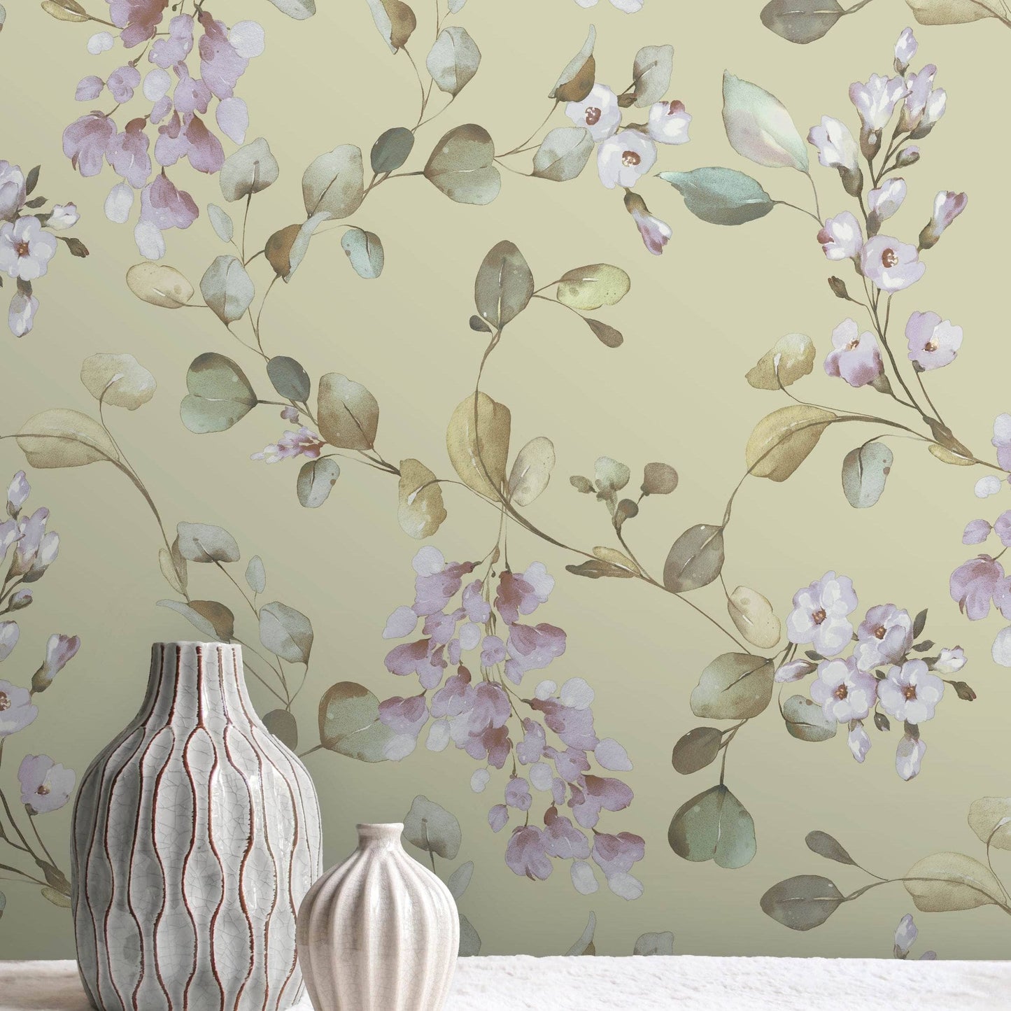 Rasch B65 Rosalie Floral Sage Wallpaper - 260652