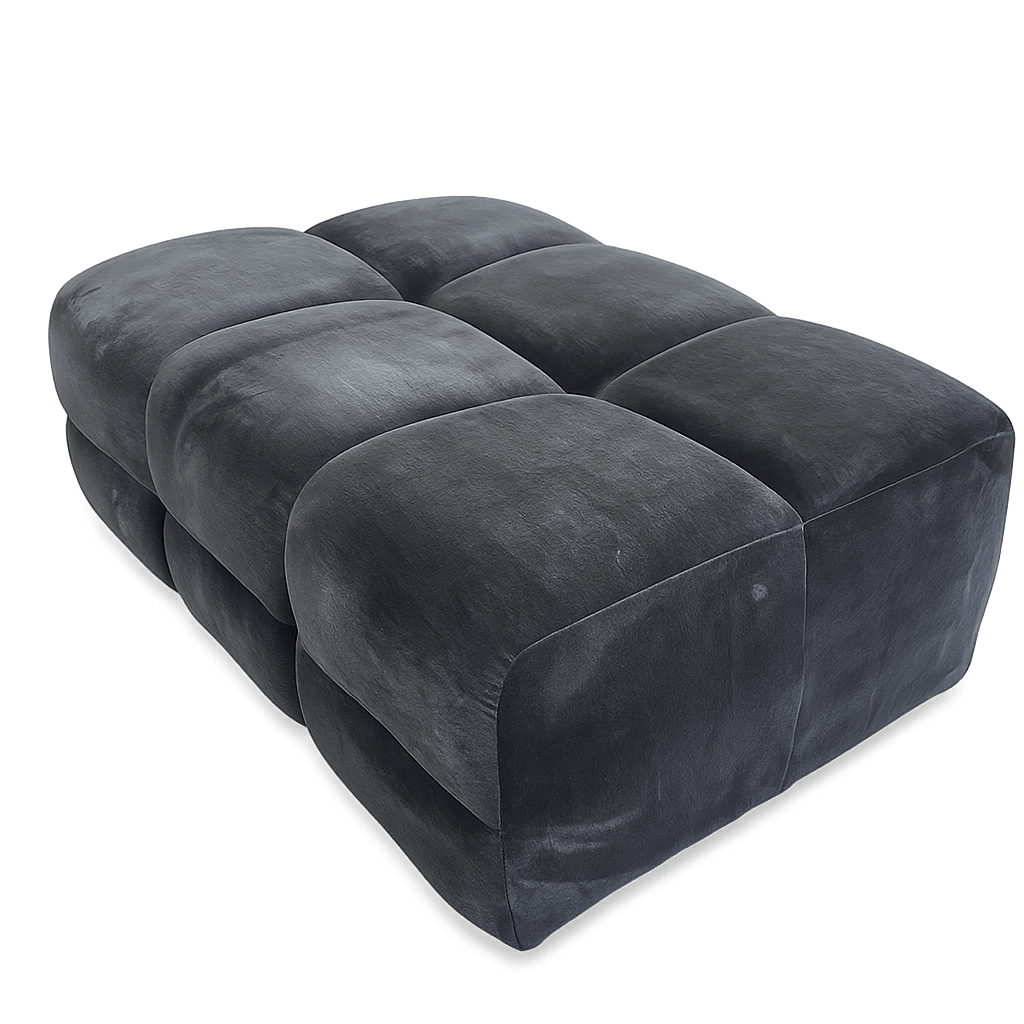 Maine Footstool - Charcoal
