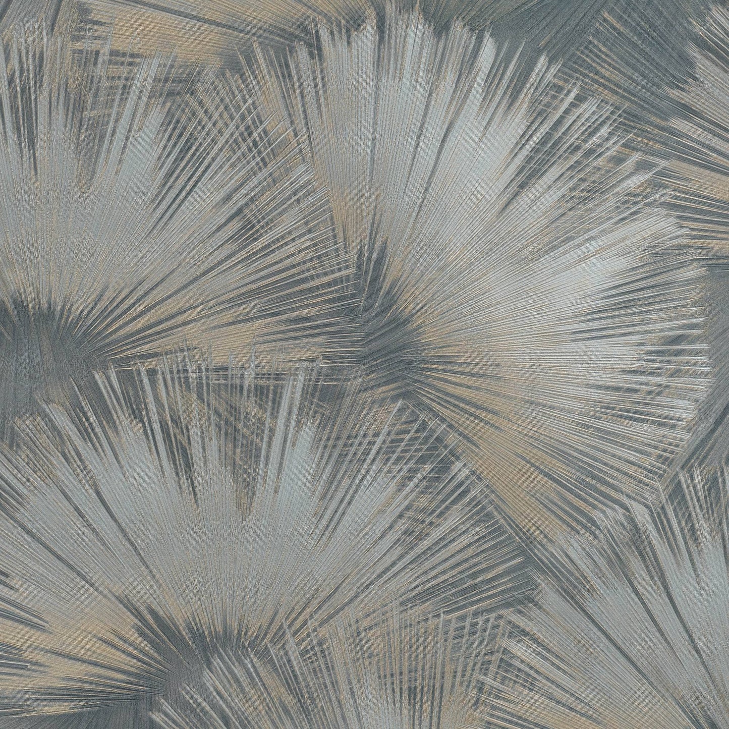 Rasch B55 Opulenza Fan Blue Wallpaper - 659764