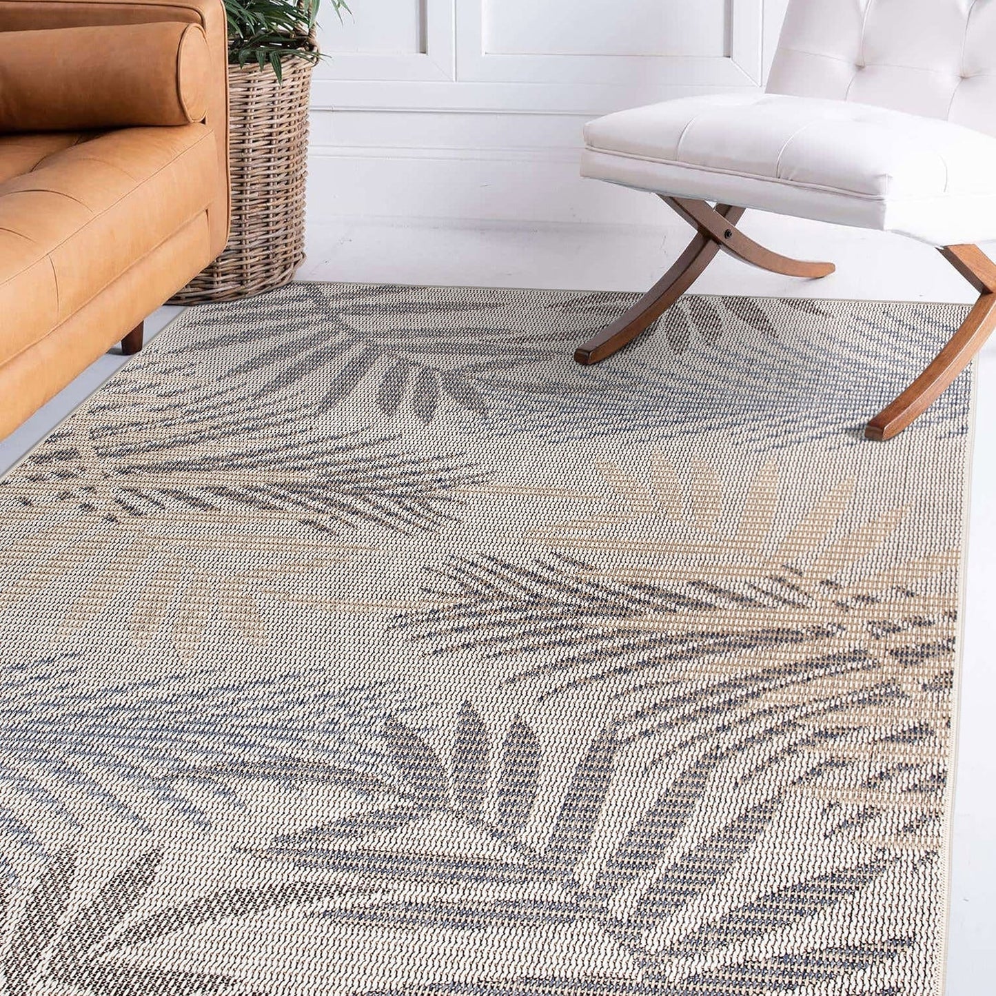 Bahama Palm Frond Indoor/Outdoor Area Rug