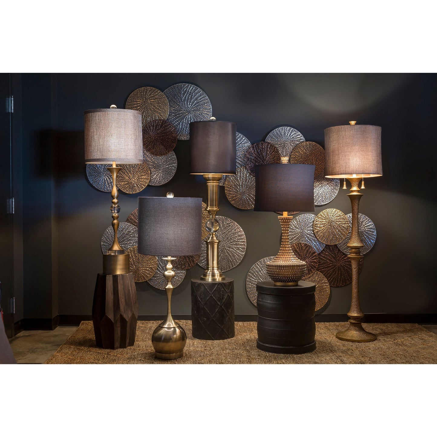 Harp & Finial Sahara - Tableau mural en métal multicolore