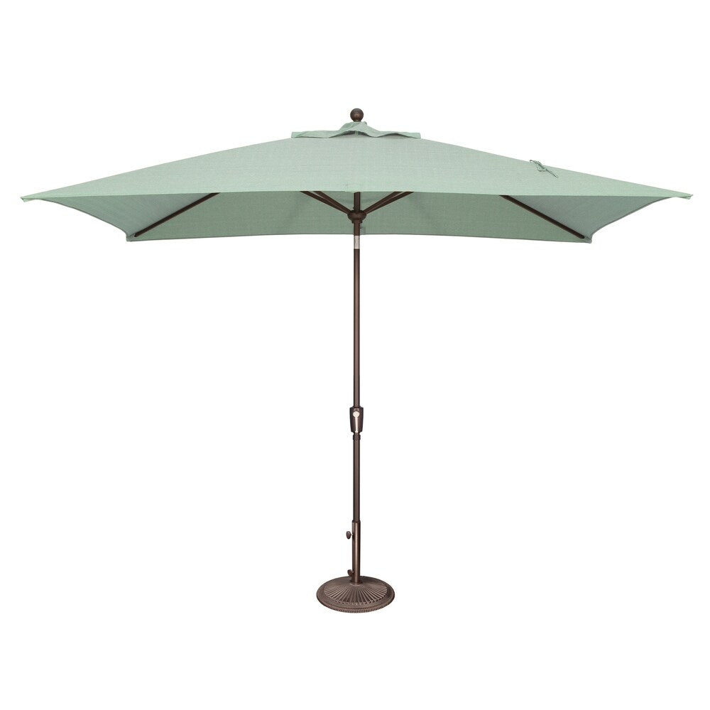 Parasol inclinable rectangulaire SimplyShade Catalina de 3 mètres (10 pieds) avec bouton-poussoir