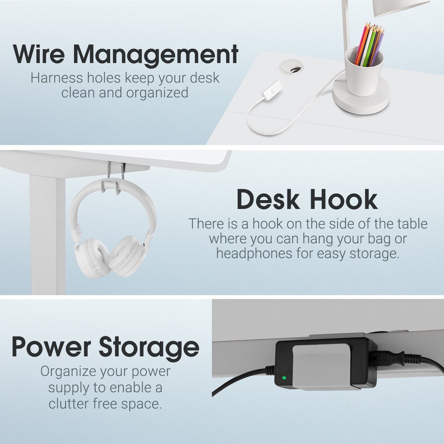 Bureau debout électrique à hauteur réglable Homall