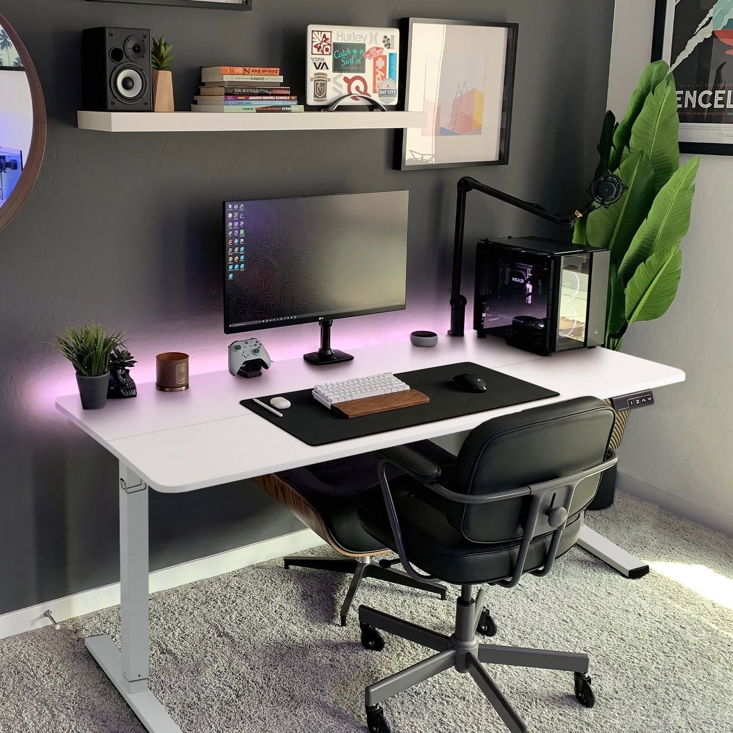 Bureau debout électrique à hauteur réglable Homall