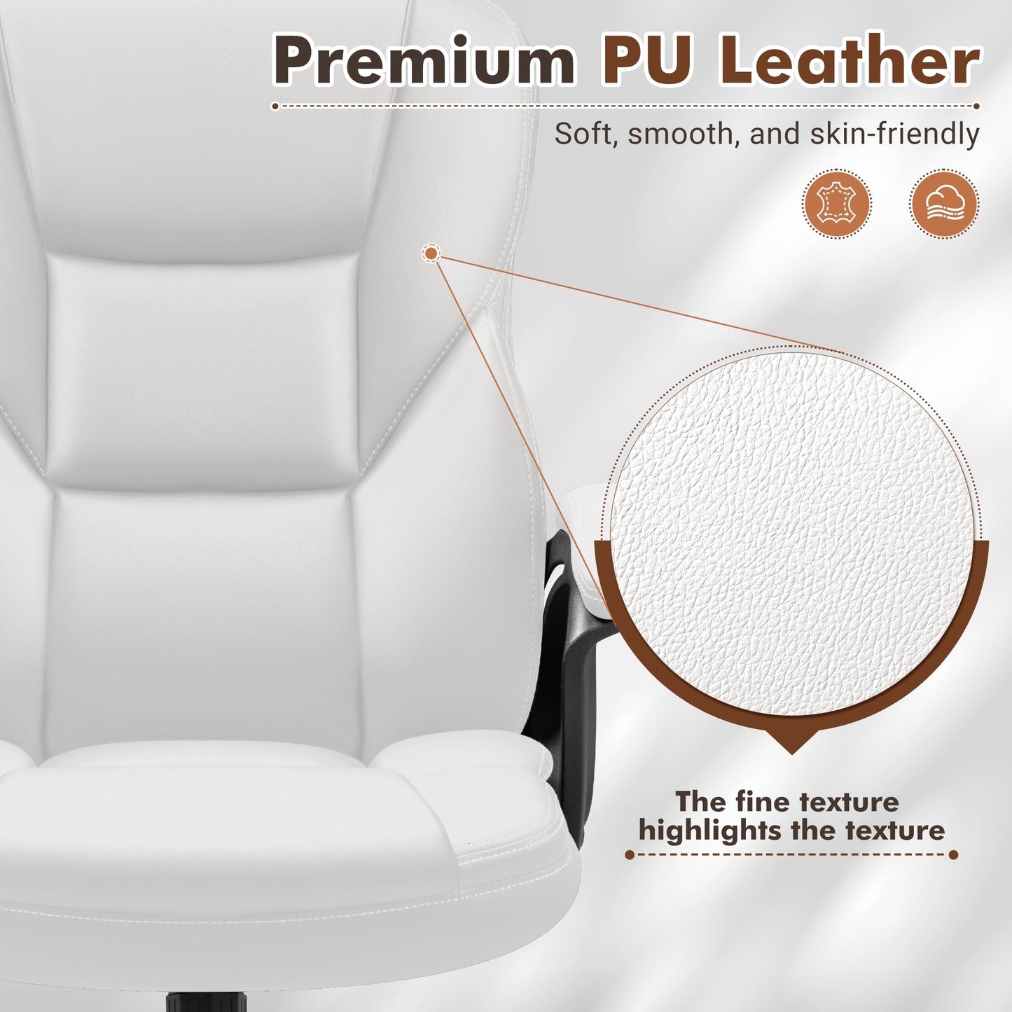 Chaise de bureau Homall, dossier haut, ergonomique, pour ordinateur, pour cadres.