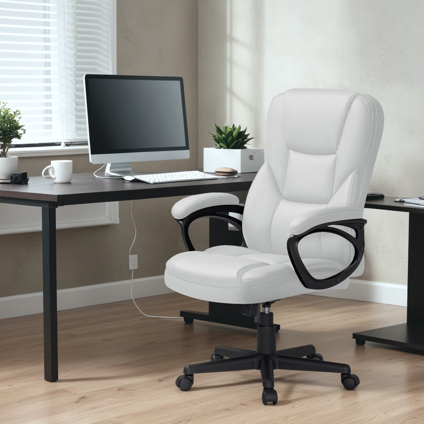 Chaise de bureau Homall, dossier haut, ergonomique, pour ordinateur, pour cadres.