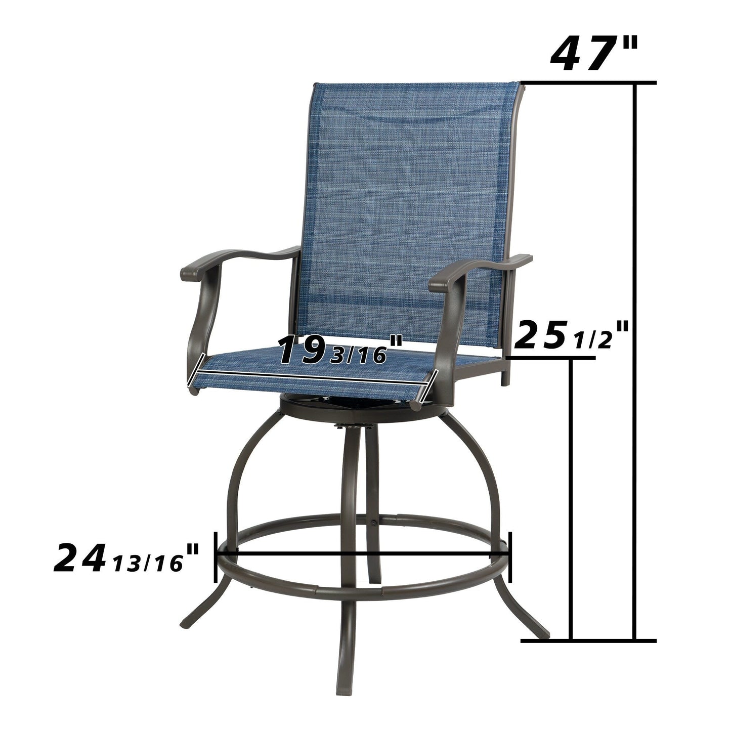 Kozyard Isabella High Swivel Bar Stools/Chair Set