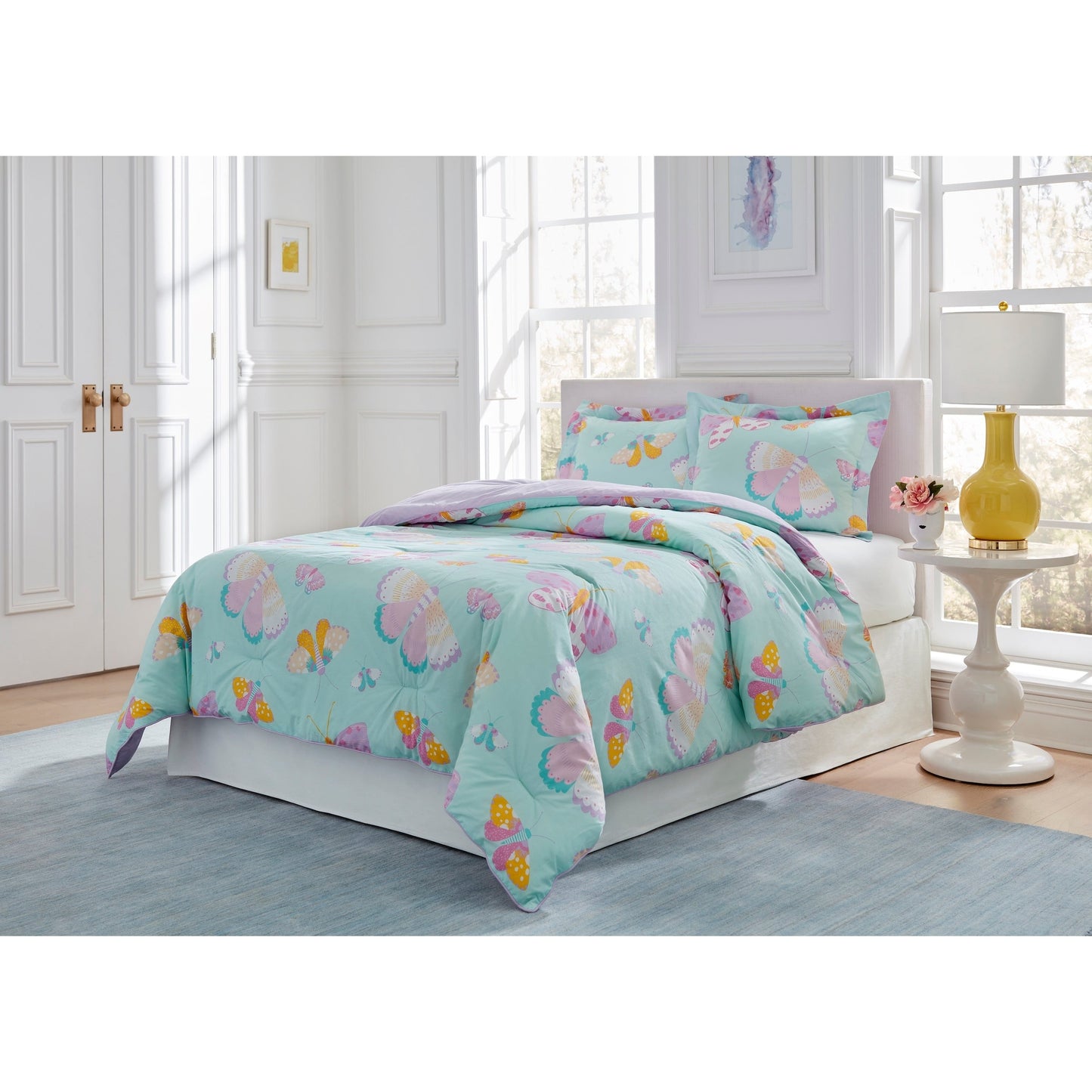 Lullaby Bedding Butterfly Fairy Cotton Luxury Comforter Set