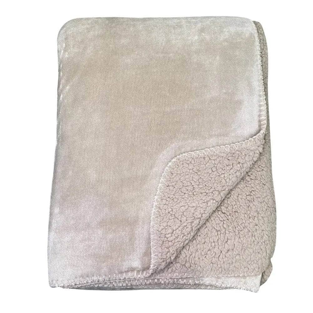Luxury Fleece Throw - Mink