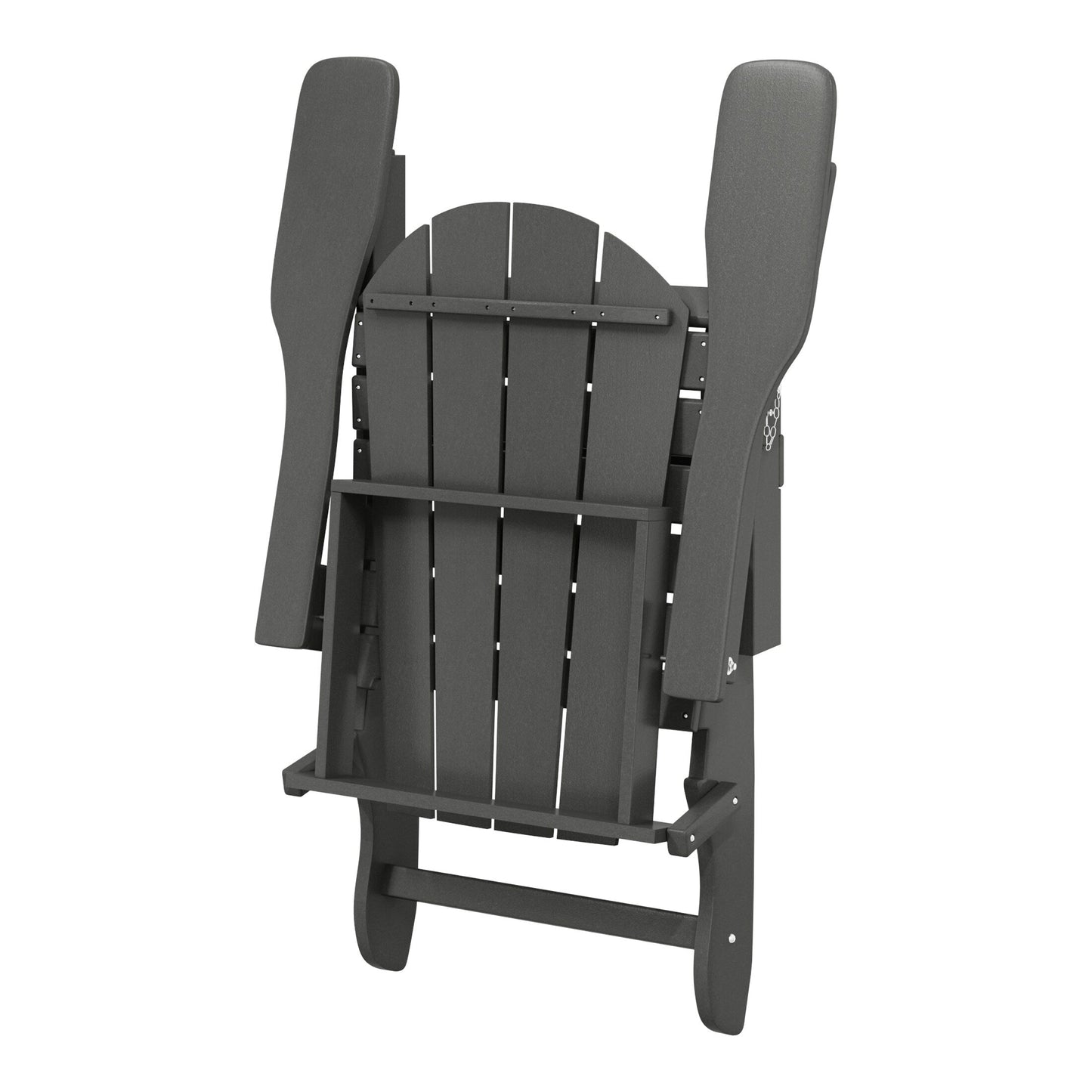 Chaises de jardin pliantes Adirondack Polytrends Laguna résistantes aux intempéries (lot de 4)