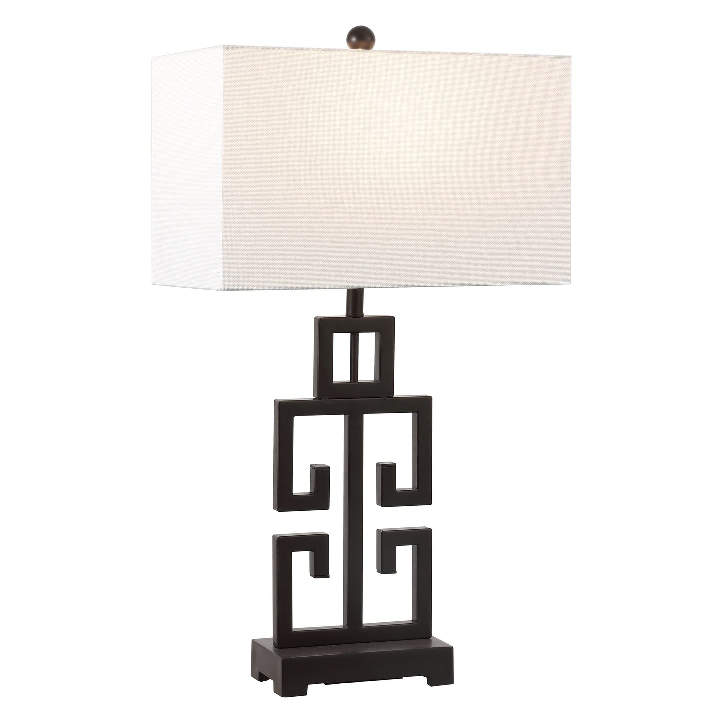 SAFAVIEH Lighting Chantelle Lampe de table antique dorée grecque de 74 cm (lot de 2) - 16W x 9D x 74H