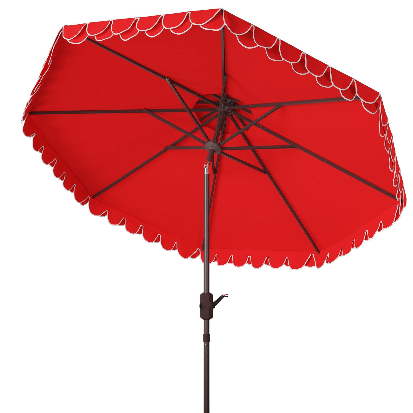 Parasol de jardin SAFAVIEH Kjerstin Valance 9 pieds à double toit