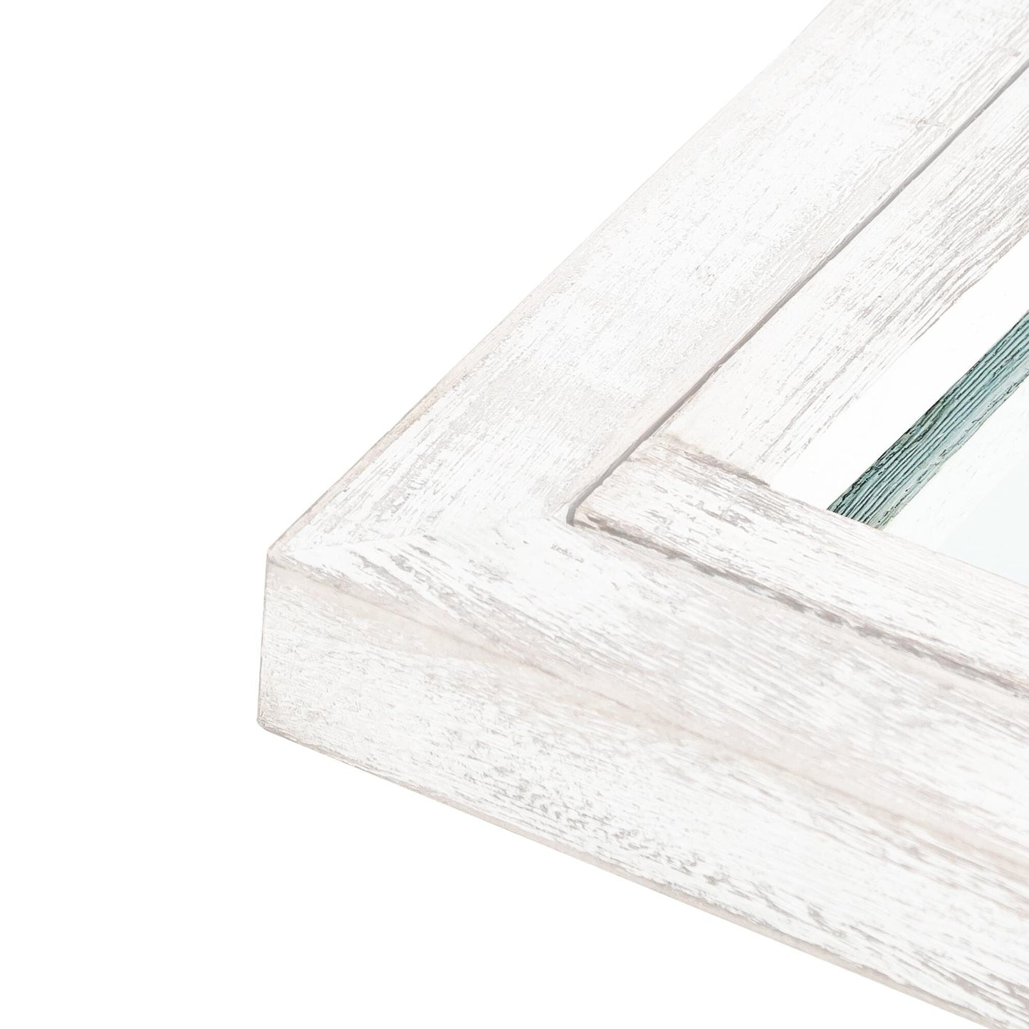 Miroir en forme de fenêtre, miroir en bois incurvé, 71'' L*31'' l