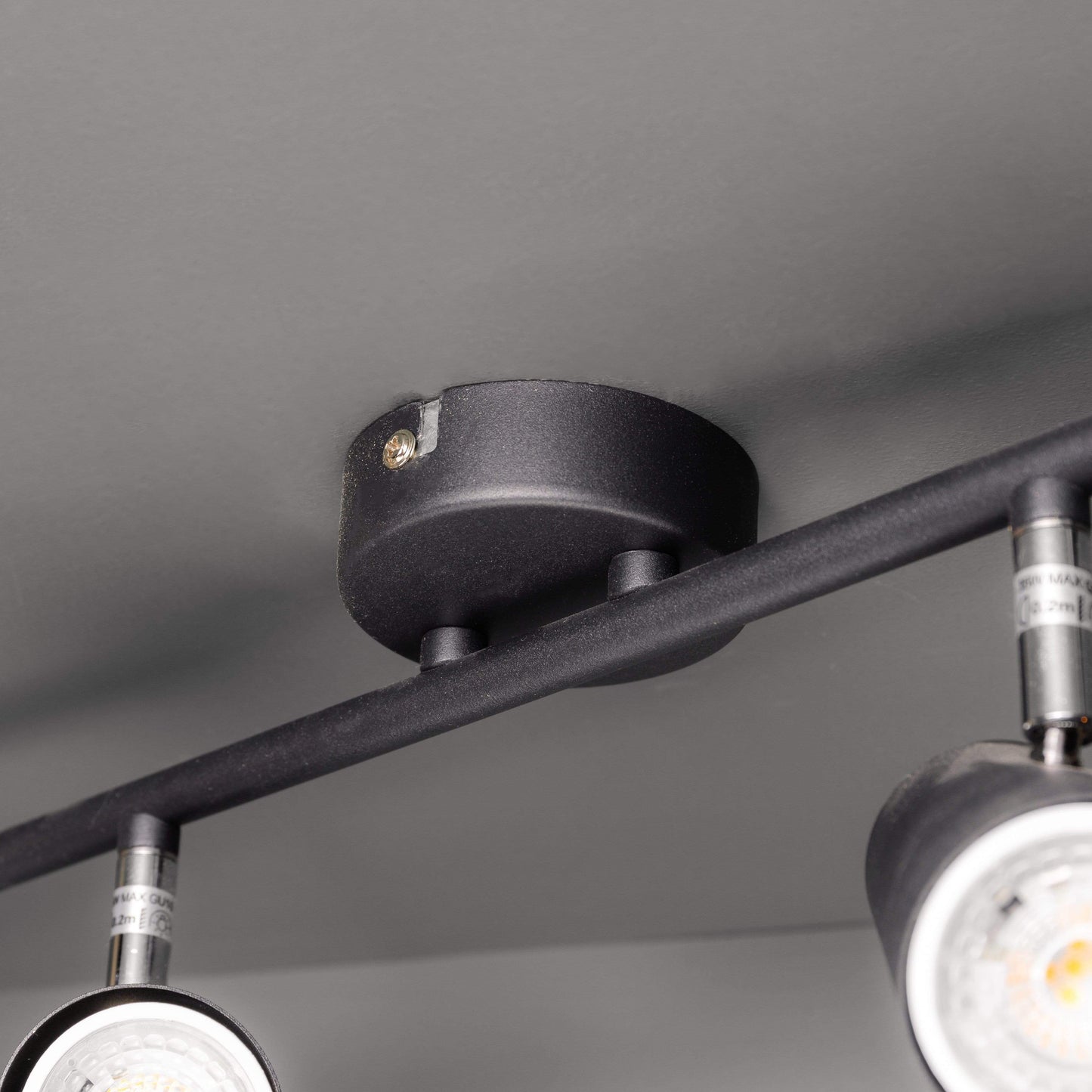 Marseille 4 Light Black Spotlight Bar Ceiling Light