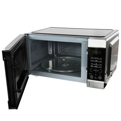 Four à micro-ondes de 0,9 pi³ et 900 W pour comptoir, noir, avec fonction de cuisson rapide en un seul toucher.