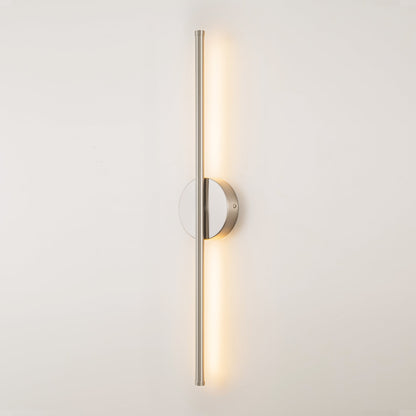 1-Light Black/ Gold/ Nickel Modern Long Linear Strip Wall Sconce Dimmable LED Bathroom Vanity Light