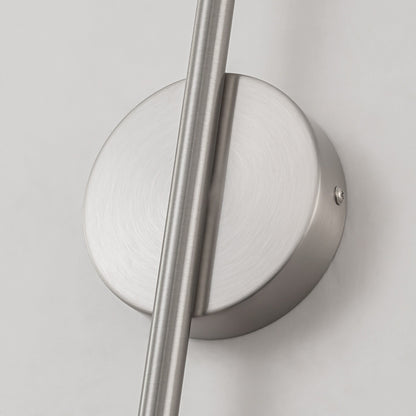 1-Light Black/ Gold/ Nickel Modern Long Linear Strip Wall Sconce Dimmable LED Bathroom Vanity Light