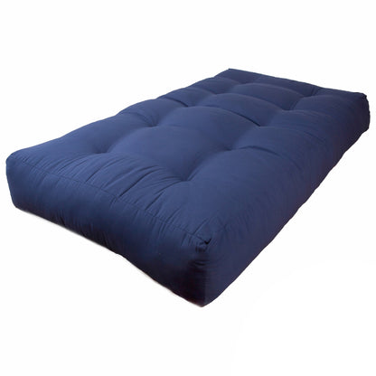 Matelas futon en toile twill de 25 cm d'épaisseur (simple, double ou queen size)