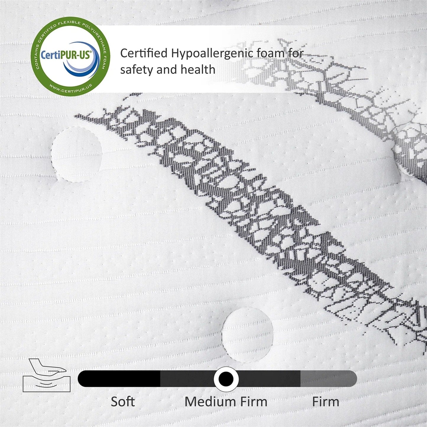 Matelas hybride en mousse à mémoire de forme avec gel, 30 cm d'épaisseur, livré dans une boîte