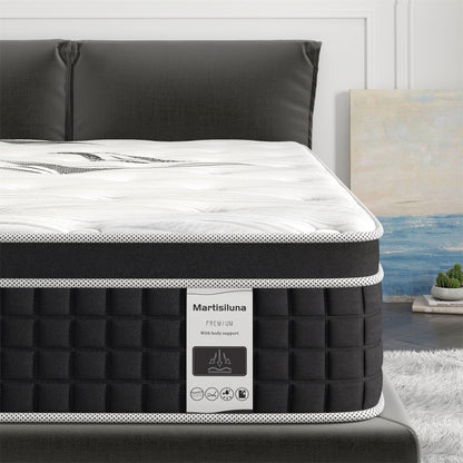 Matelas hybride en mousse à mémoire de forme avec gel, 30 cm d'épaisseur, livré dans une boîte