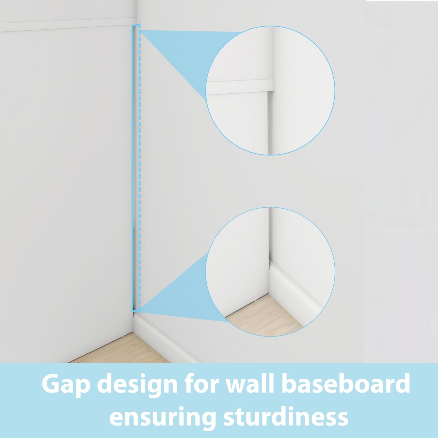 Rackcog Organisateur de placard réglable de 305 cm avec tiroirs, système de rangement avec étagères à assembler soi-même pour placard à l'italienne et placard à porte coulissante.