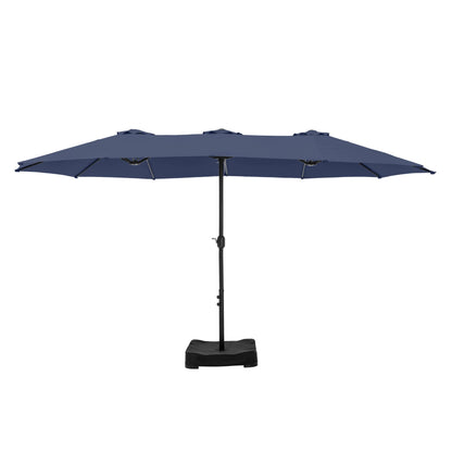 MAISON ARTS Parasol de terrasse double face extra large de 4,5 m avec socle inclus