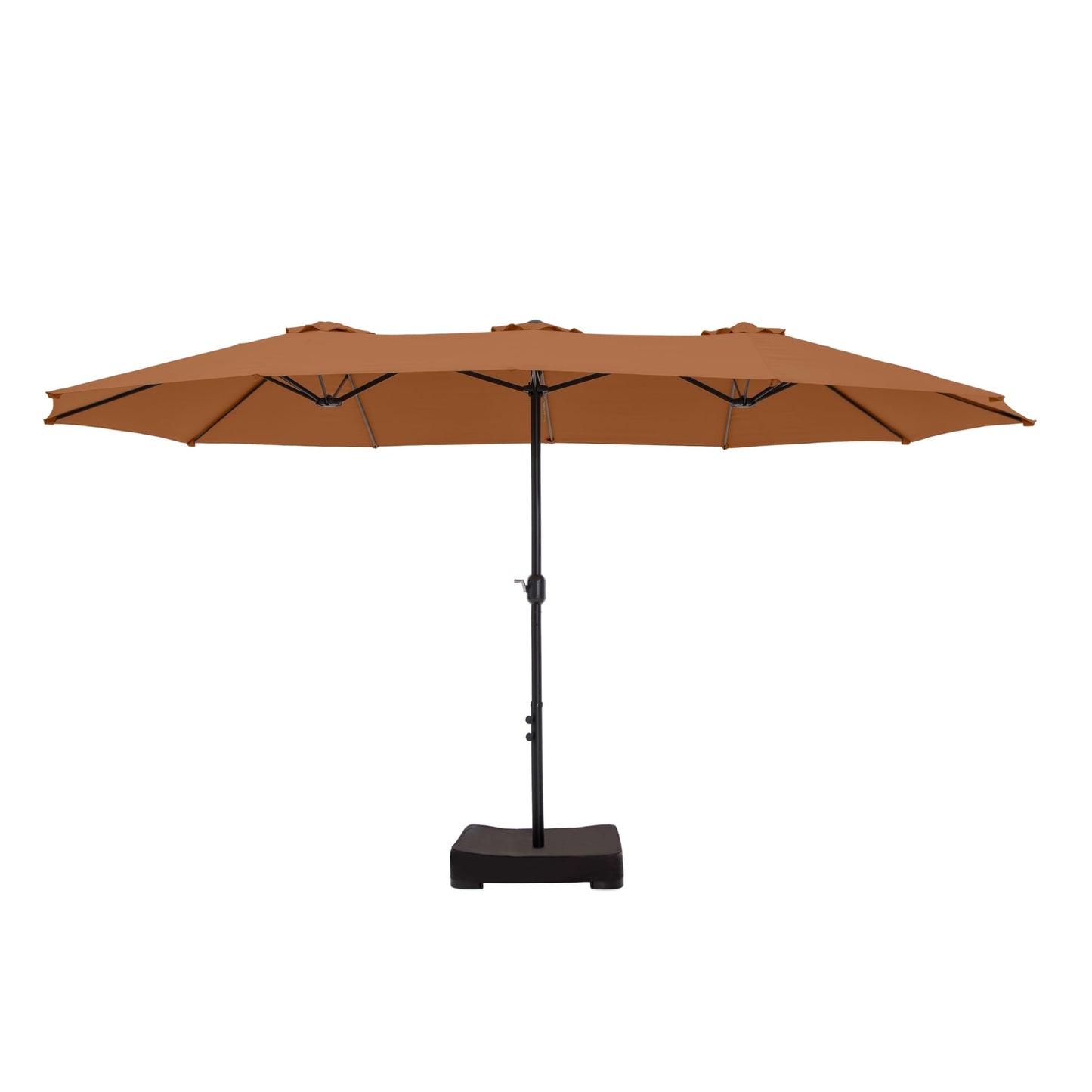 MAISON ARTS Parasol de terrasse double face extra large de 4,5 m avec socle inclus