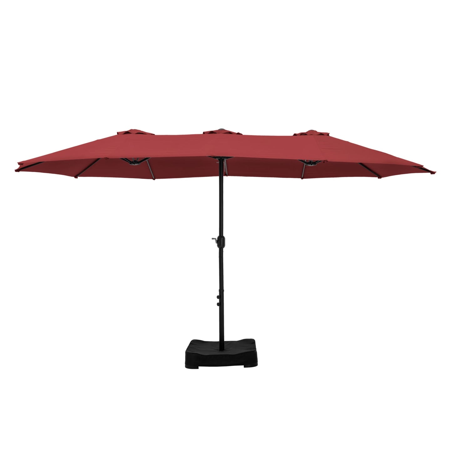 MAISON ARTS Parasol de terrasse double face extra large de 4,5 m avec socle inclus
