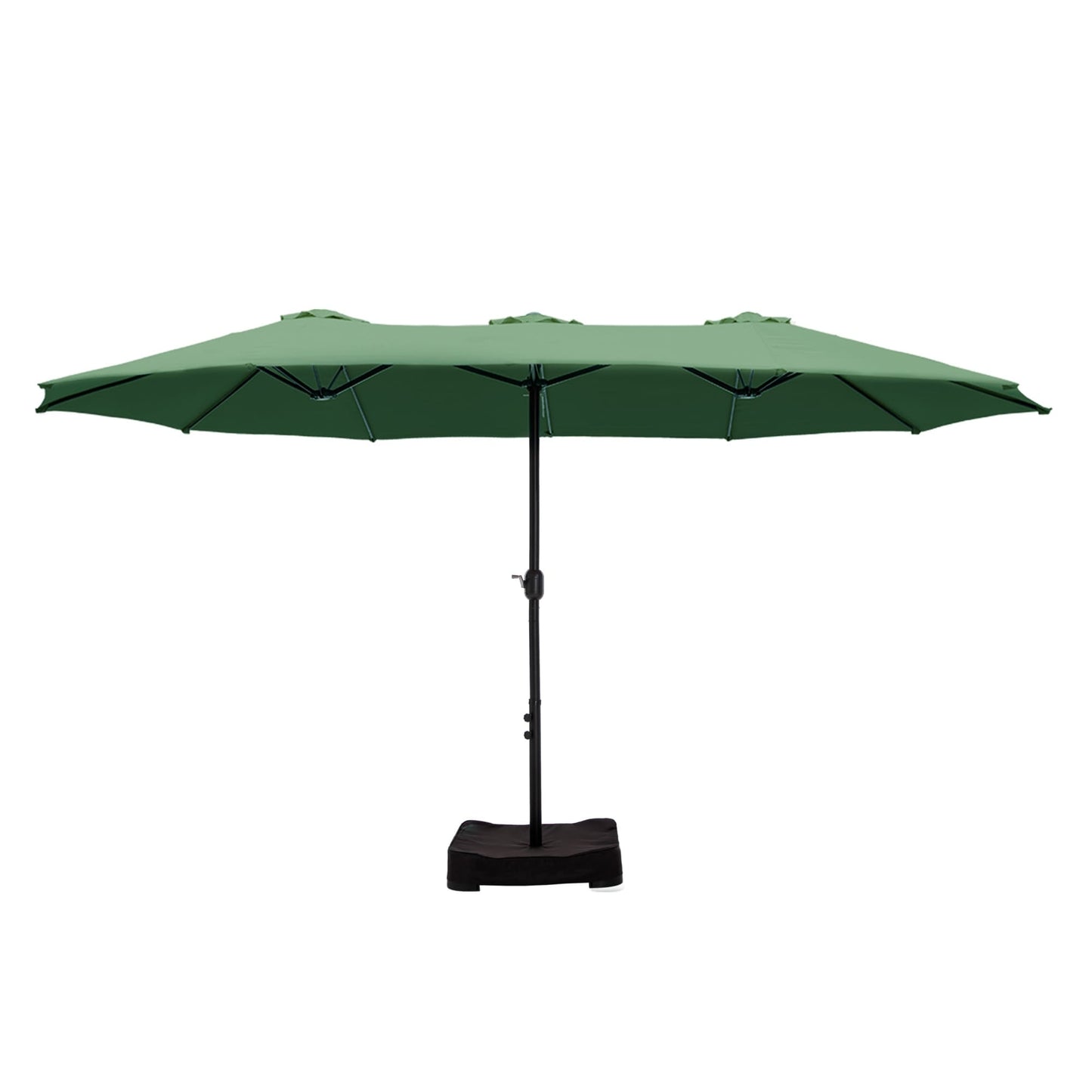 MAISON ARTS Parasol de terrasse double face extra large de 4,5 m avec socle inclus