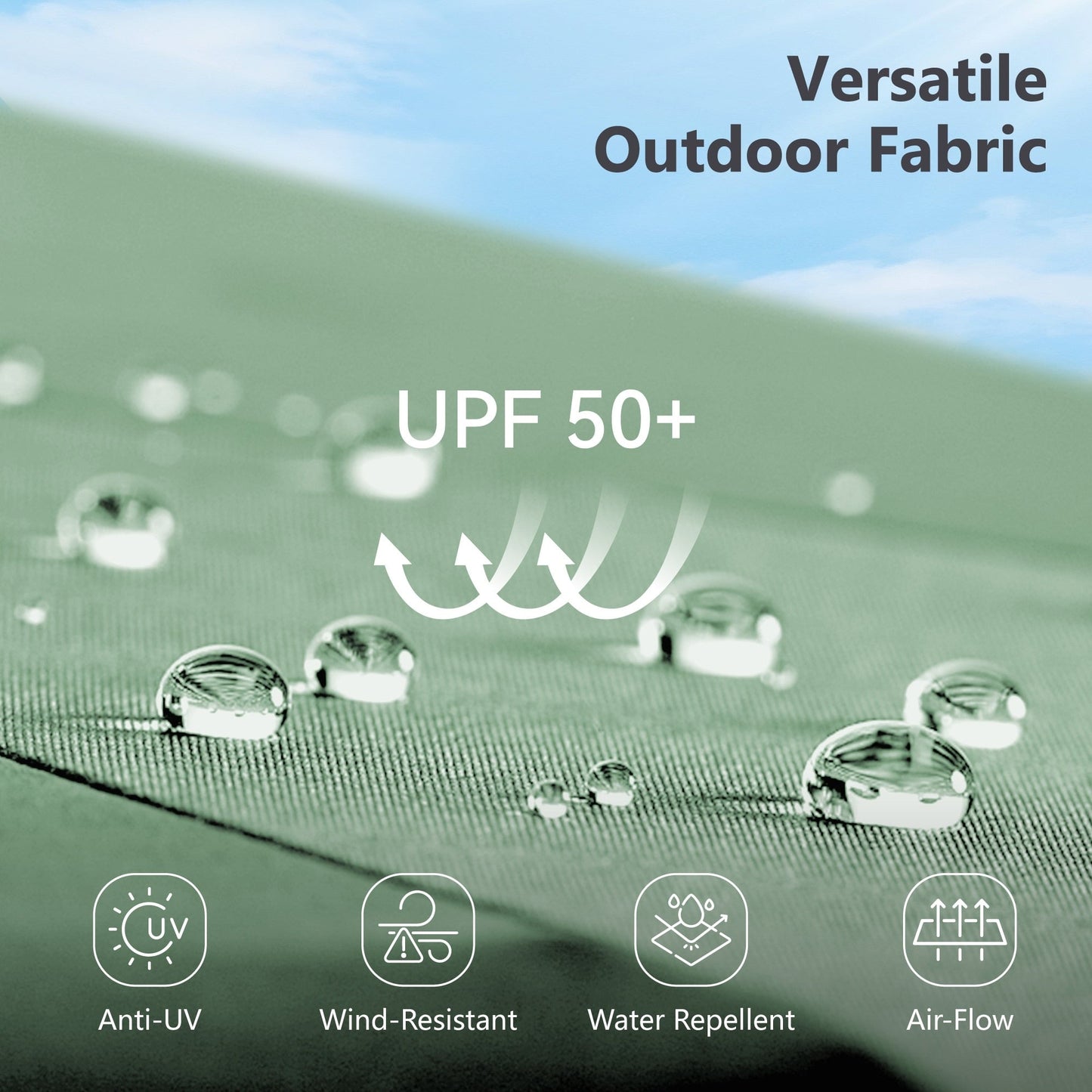 MAISON ARTS Parasol de terrasse double face extra large de 4,5 m avec socle inclus