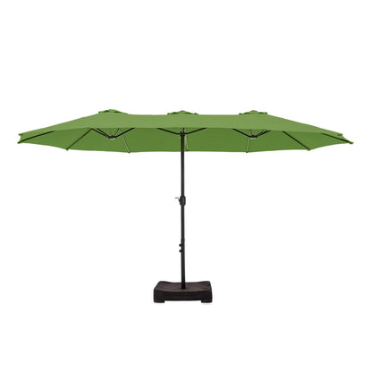 MAISON ARTS Parasol de terrasse double face extra large de 4,5 m avec socle inclus