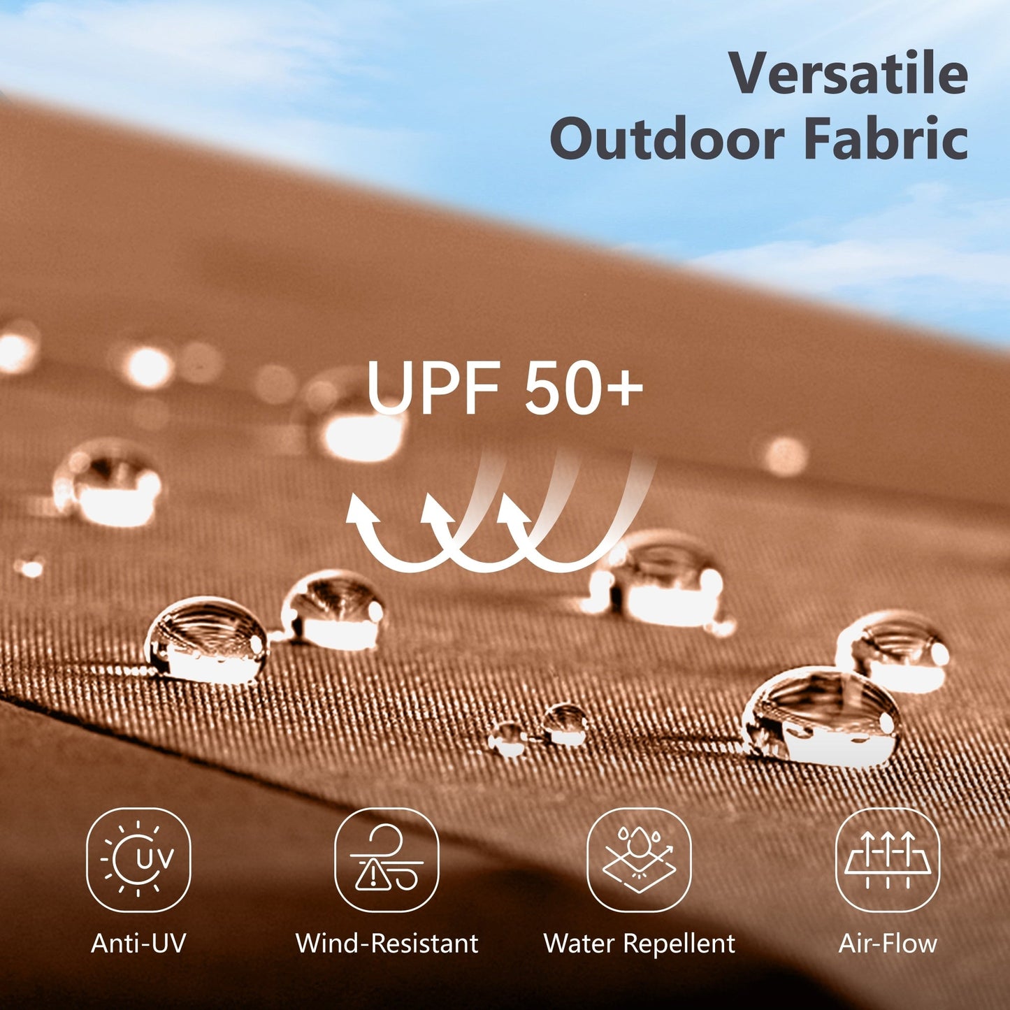 MAISON ARTS Parasol de terrasse double face extra large de 4,5 m avec socle inclus