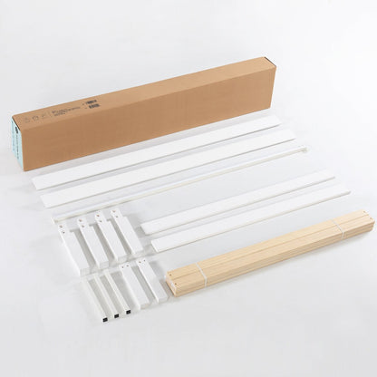 Cadre de lit plateforme en bois massif classique de 16 pouces, disponible en plusieurs finitions.