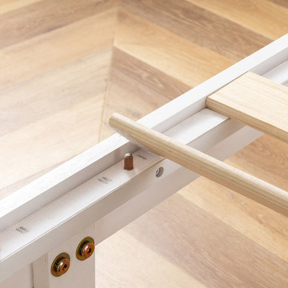 Cadre de lit plateforme en bois massif classique de 16 pouces, disponible en plusieurs finitions.