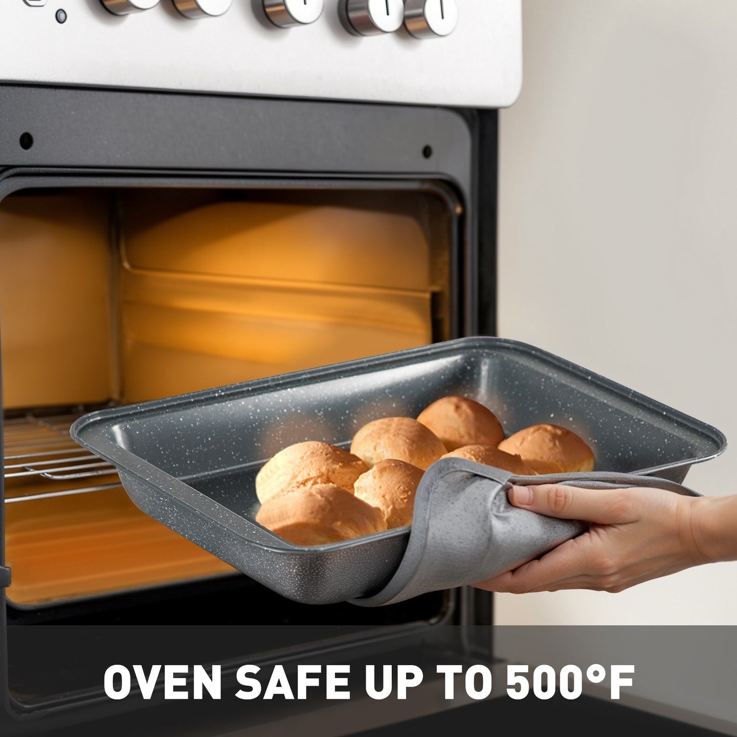 Ensemble de 17 pièces de casseroles et poêles en granit pour cuisine, ensemble de cuisson antiadhésif