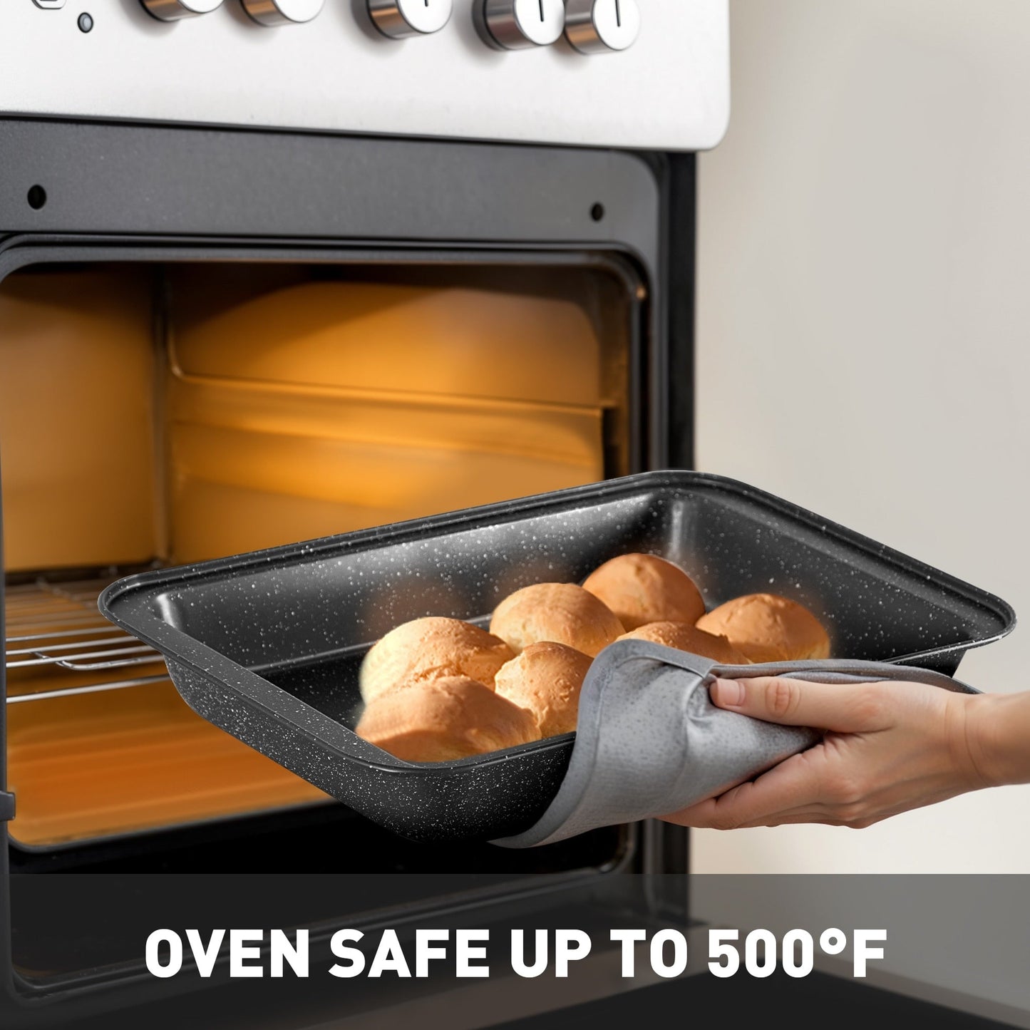 Ensemble de 17 pièces de casseroles et poêles en granit pour cuisine, ensemble de cuisson antiadhésif