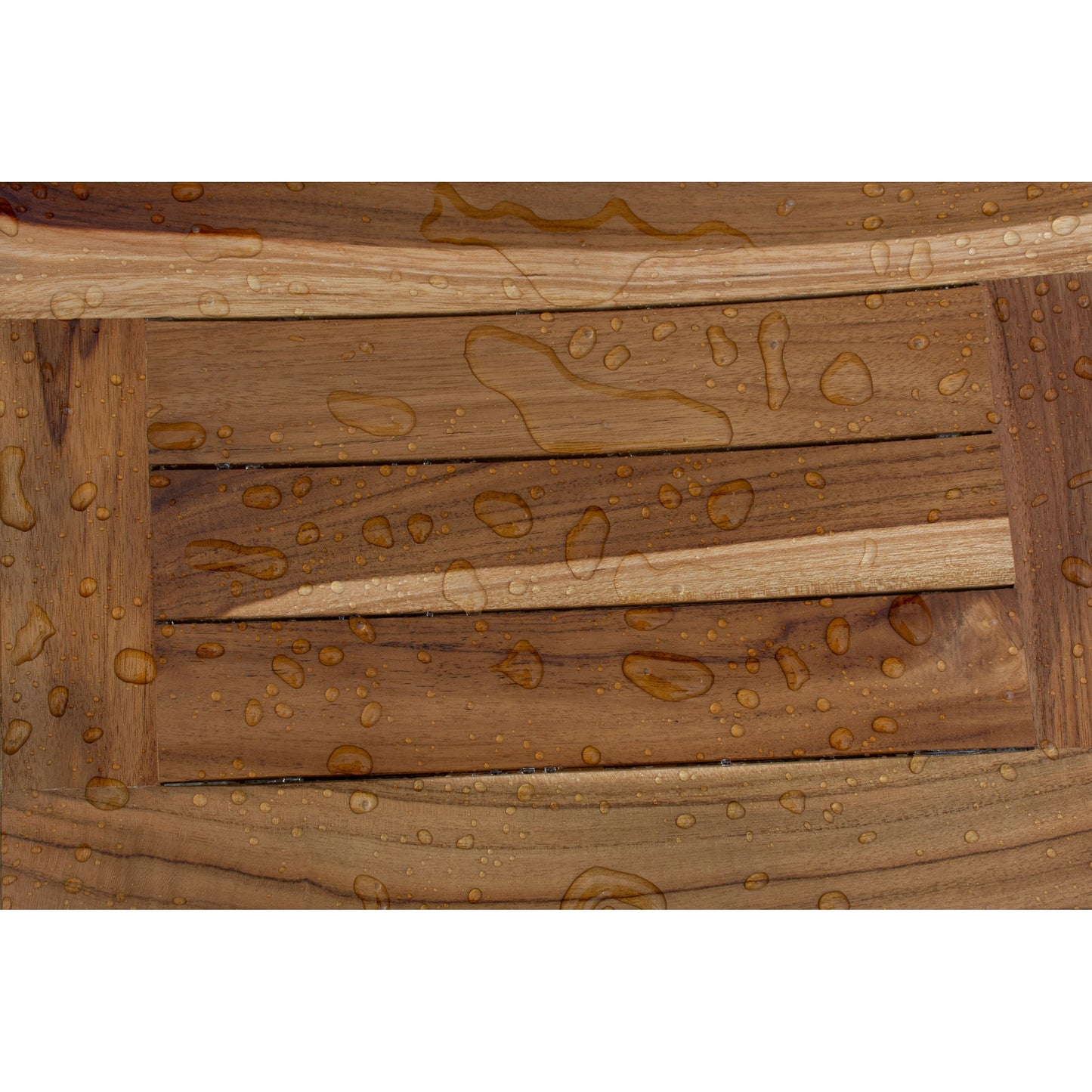 EcoDecors, Banc, Tabouret de Douche, Assise de Douche, Chaise de Douche pour Intérieur de Douche, Petit Banc, Banc de Douche en Teck, Repose-Pieds de Douche