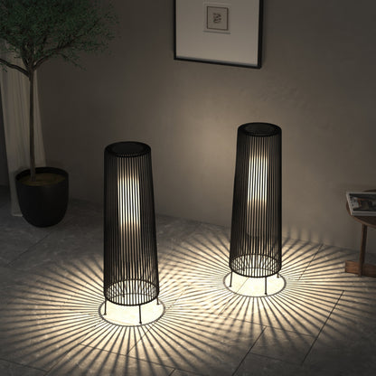 2 Pack Outdoor Solar Light Floor Lamps