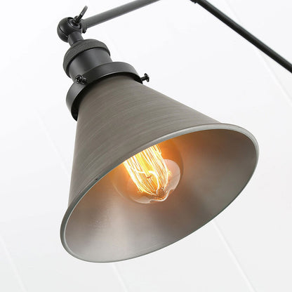 Malryn Lot de 2 appliques murales modernes à bras oscillant réglable, à brancher ou à câbler directement