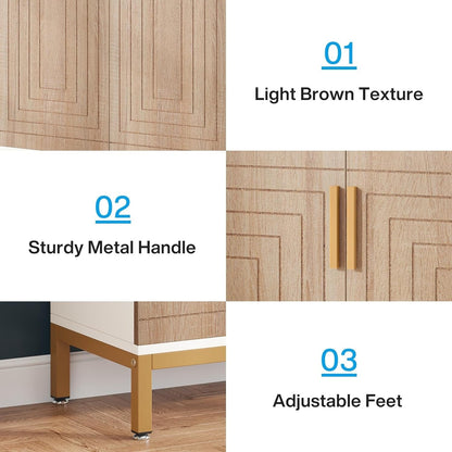 Meuble à chaussures moderne avec portes, pouvant contenir 20 paires, étagère à chaussures d'entrée autoportante à 6 niveaux.