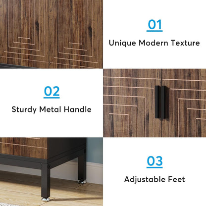 Meuble à chaussures pour 20 paires, meuble de rangement moderne de 95 cm avec portes, blanc et or.