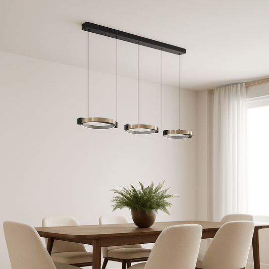Prato 3 Light Pendant Light - Gold