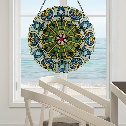 Panneau de fenêtre en verre dépoli victorien de 56 cm de haut de River of Goods