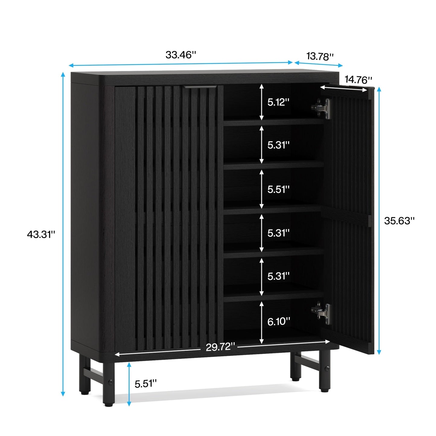Meuble à chaussures avec porte pour entrée et salon, capacité de 24 paires