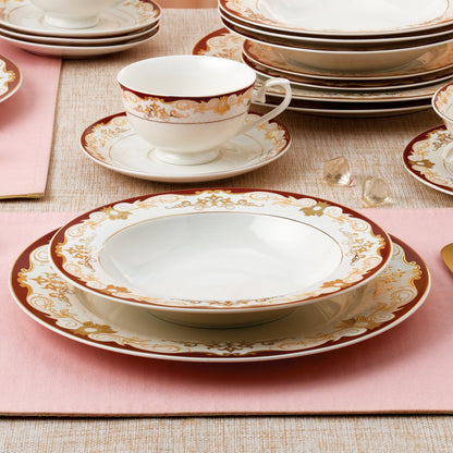 Service de table 24 pièces - Porcelaine fine, pour 4 personnes, par Lorren Home Trends