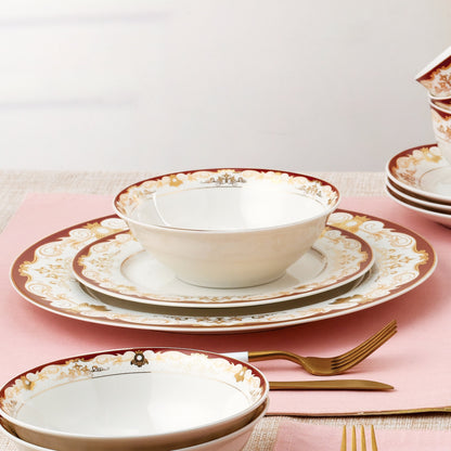 Service de table 24 pièces - Porcelaine fine, pour 4 personnes, par Lorren Home Trends